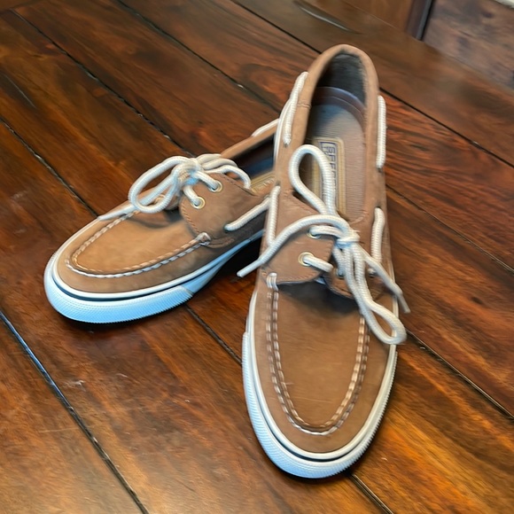 Sperry top-sider suede leather boat shoe size 8 1/2 - Picture 1 of 9